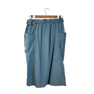 Current Air Blue Y2k Skirt Size Medium Parachute Cargo Midi Whimsigoth Fairycore